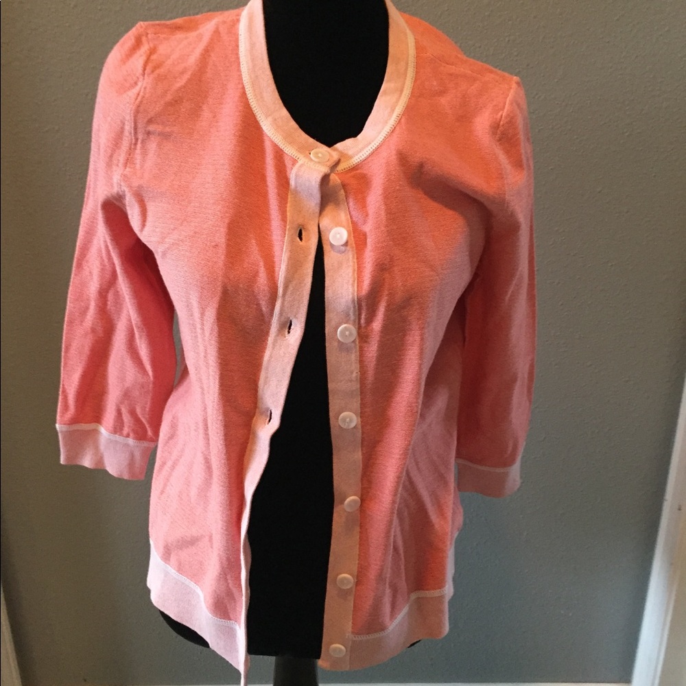 Eddie Bauer M pink cardigan